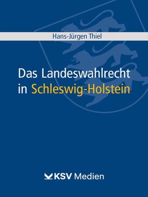 cover image of Das Landeswahlrecht in Schleswig-Holstein